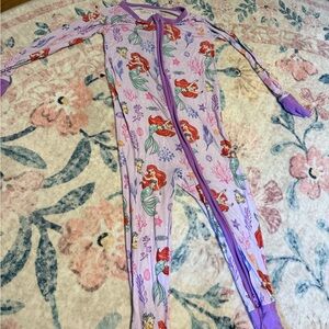 Little Sleepies Purple Mermaid Kids Footies